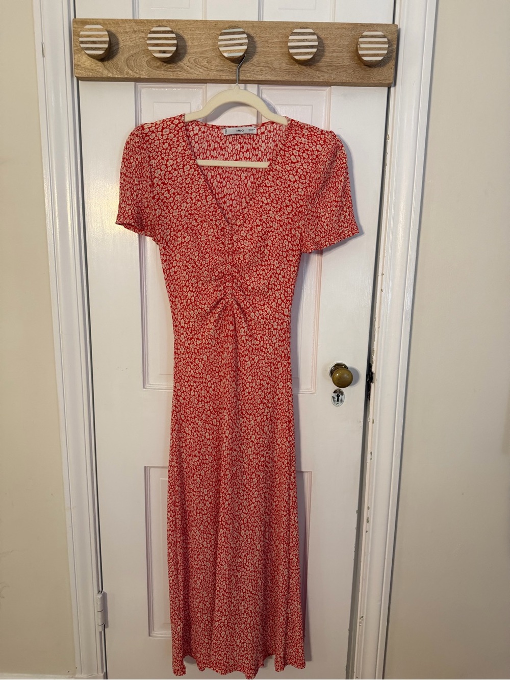 Mango Red Floral Maxi Dress